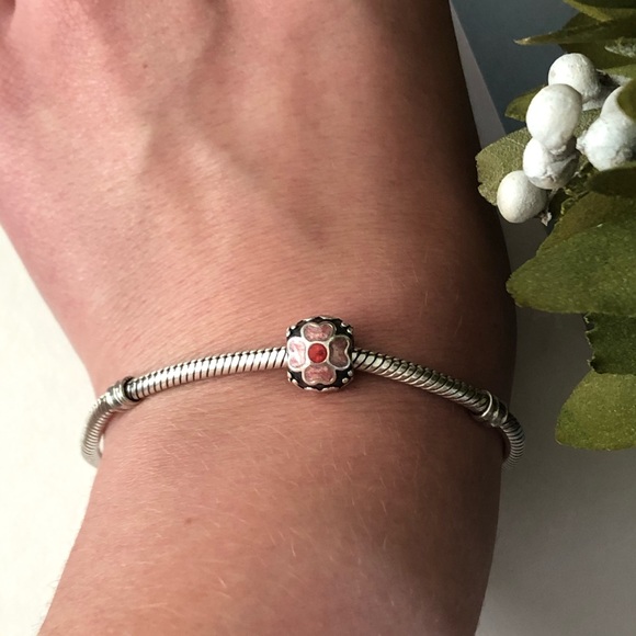 💕3/$85 925 Oxidized Silver & Pink Enamel Charm - Picture 5 of 10